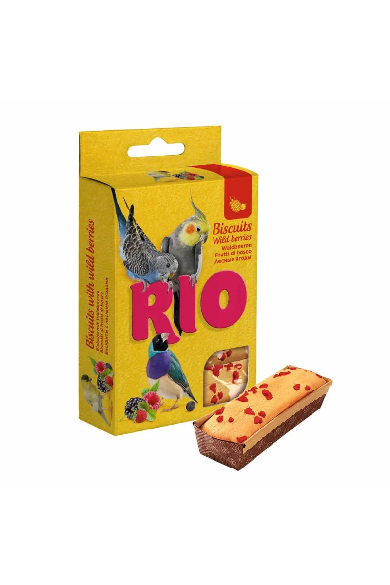 Snack Premio Aves Rio Galletas con Bayas para Pájaros 5x7gr