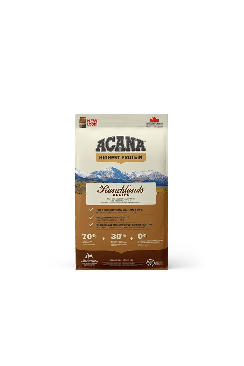 Comida Perro Adulto Pienso Acana Canine Adult Regionals Ranchlands Prairie 11,4Kg