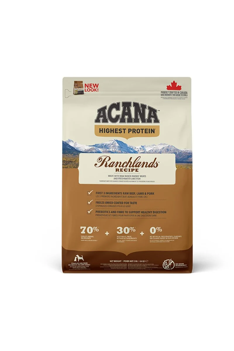 Comida Perro Adulto Pienso Acana Canine Adult Regionals Ranchlands Prairie 2Kg