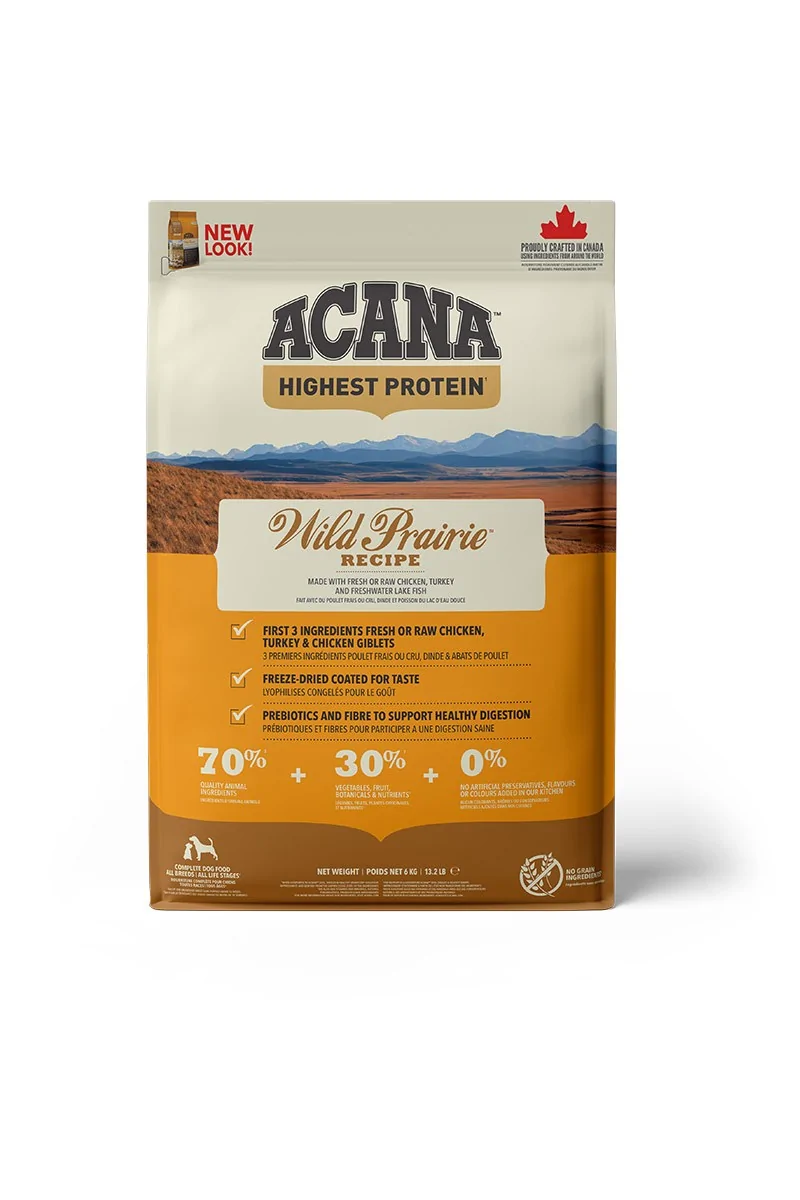 Comida Perro Adulto Pienso Acana Canine Adult Regionals Wild Prairie 6Kg