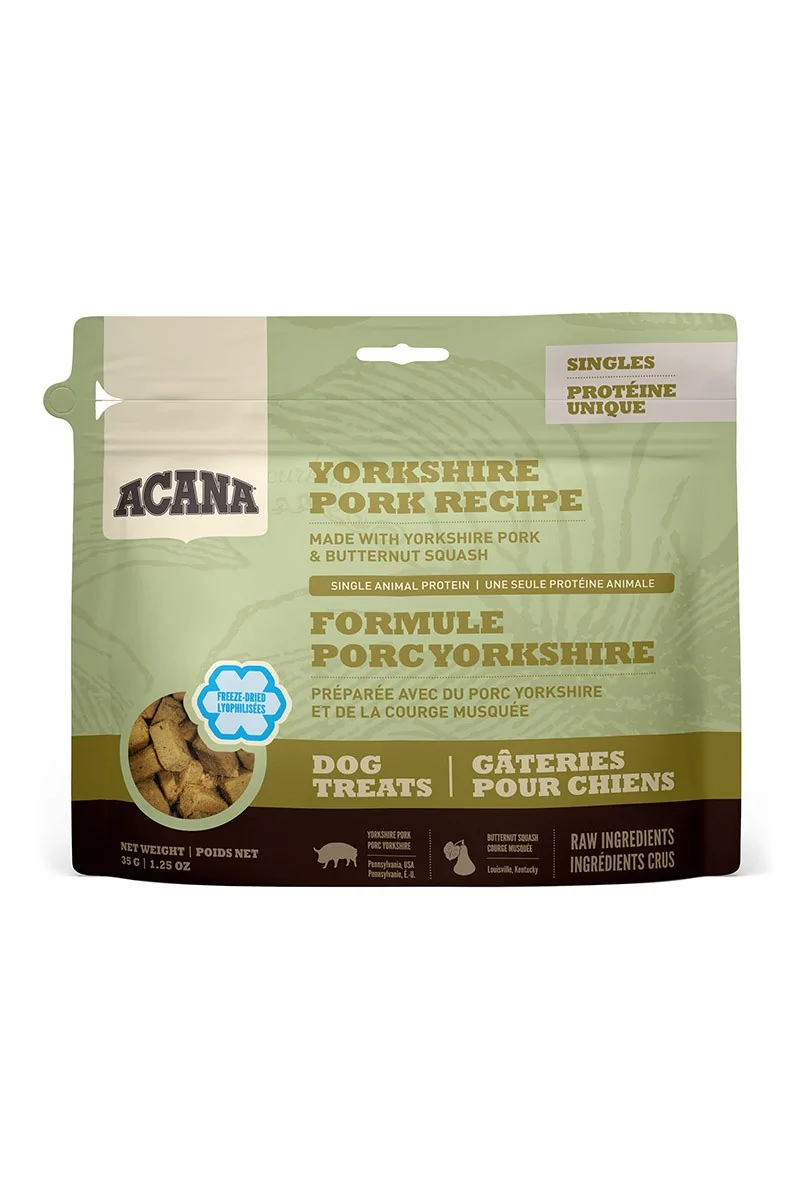 Comida Perro Adulto Pienso Acana Canine Adult Treats Yorkshire Cerdo 35Gr