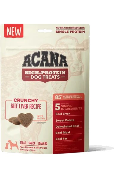 Comida Perro Adulto Pienso Acana Canine High Protein Crunchy Beef Liver 100Gr