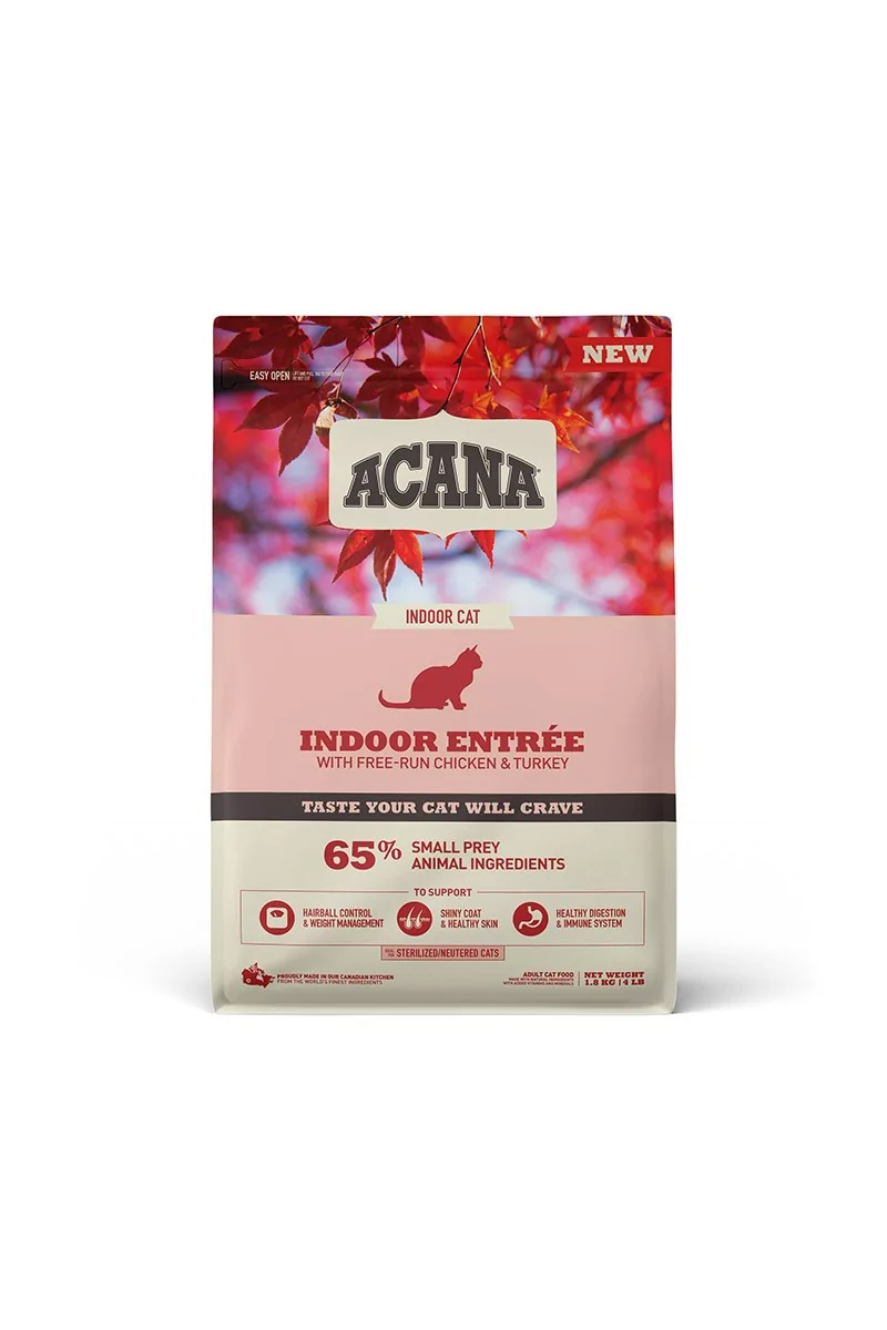 Comida Natural Gato Acana Feline  Adult Indoor 1,8Kg