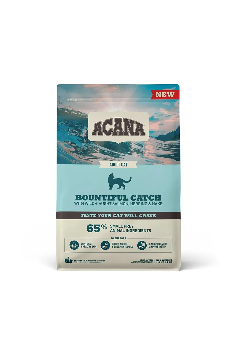 Comida Natural Gato Acana Feline Adult Bountiful 1,8Kg