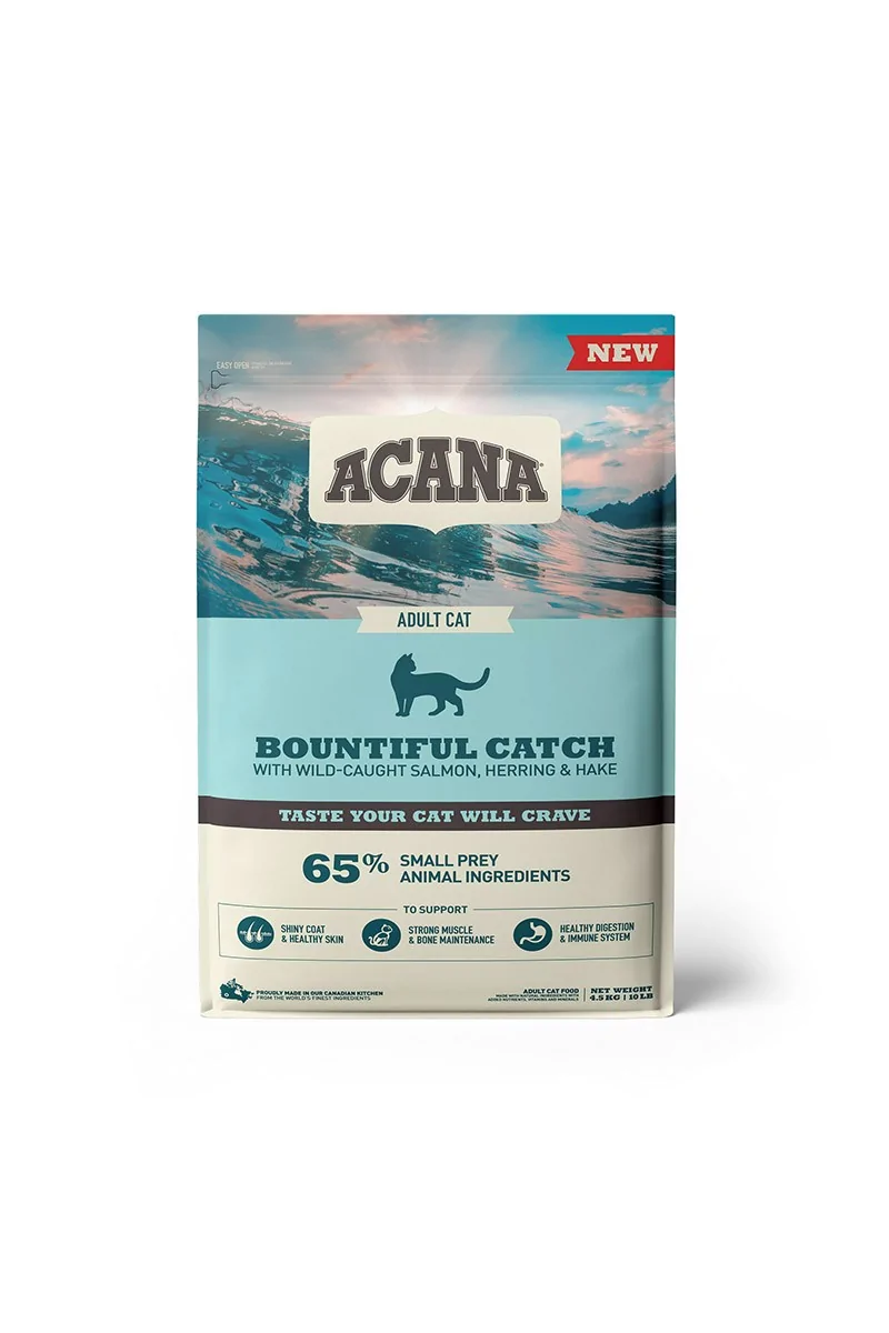 Comida Natural Gato Acana Feline Adult Bountiful 4,5Kg