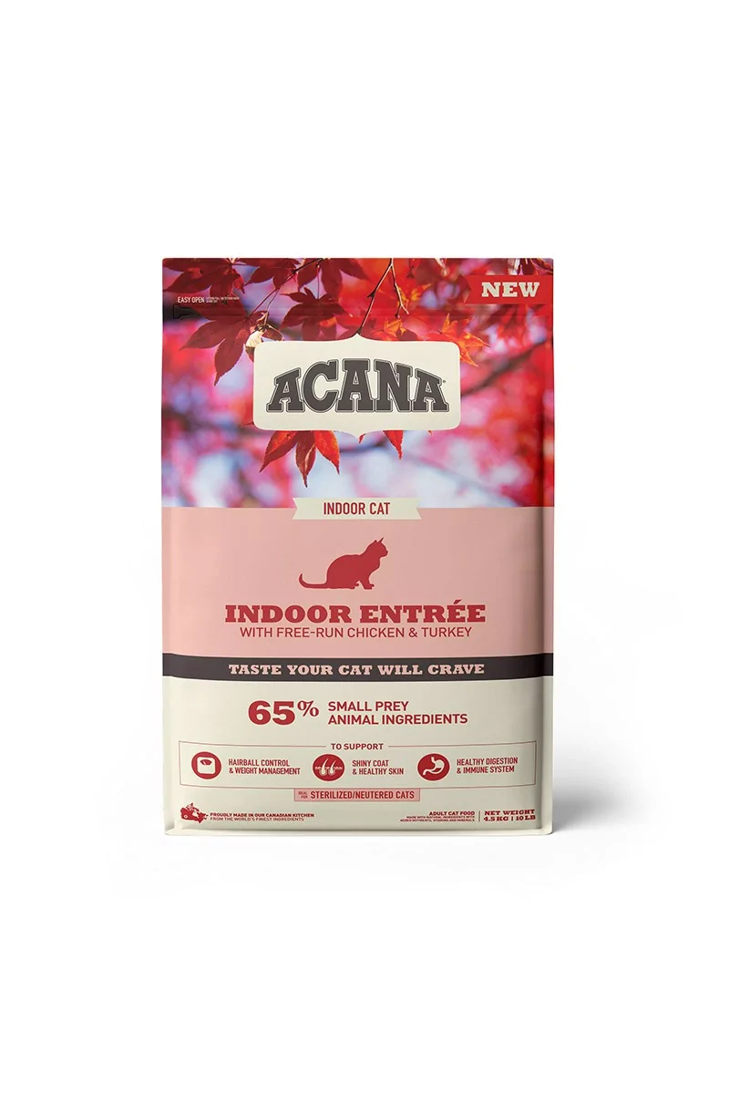 Comida Natural Gato Acana Feline Adult Indoor 4,5Kg