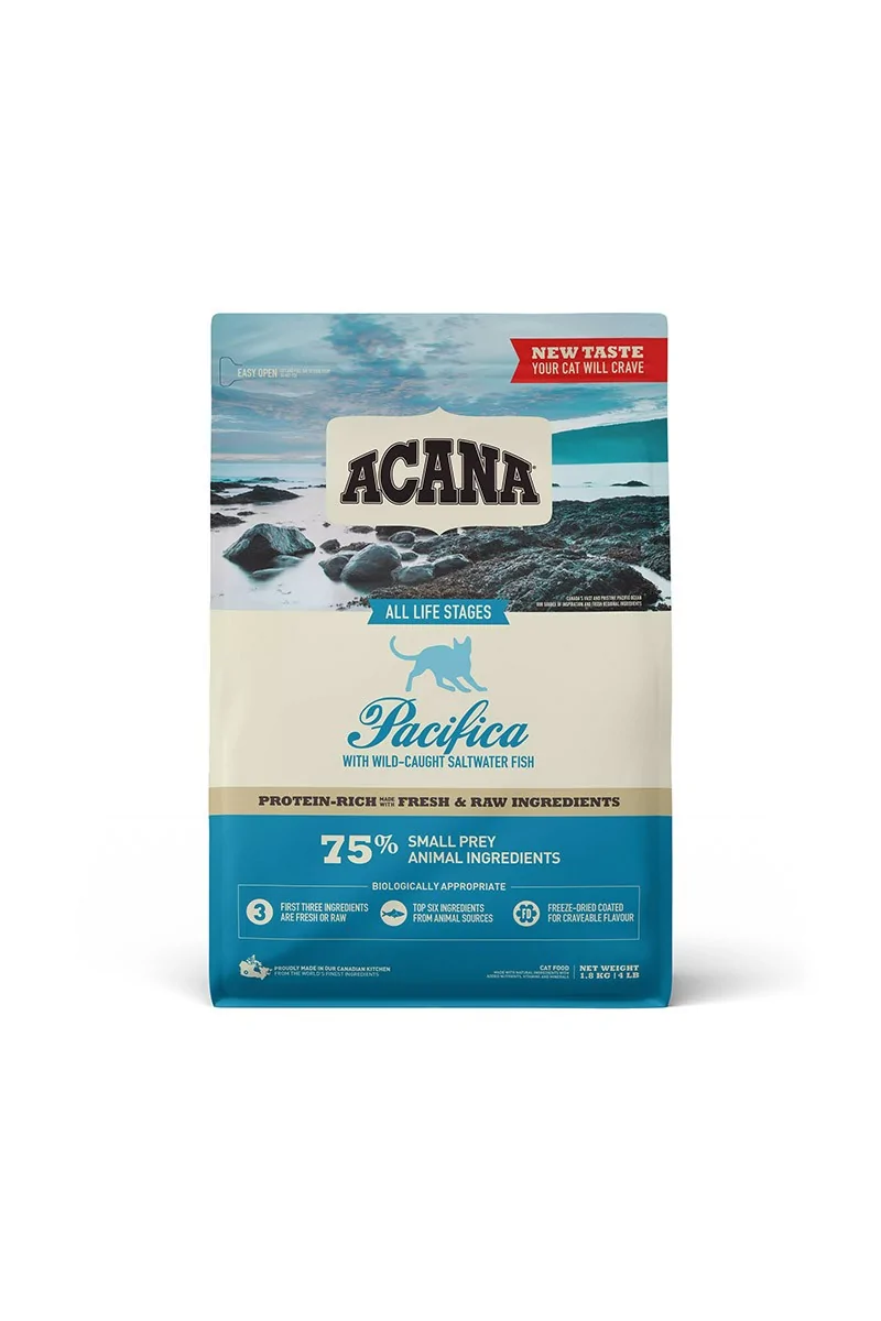 Comida Natural Gato Acana Feline Adult Pacifica 1,8 Kg