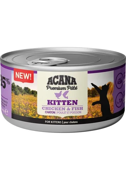 Comida Natural Gato Acana Feline Premium Pate Cordero 24X85Grs