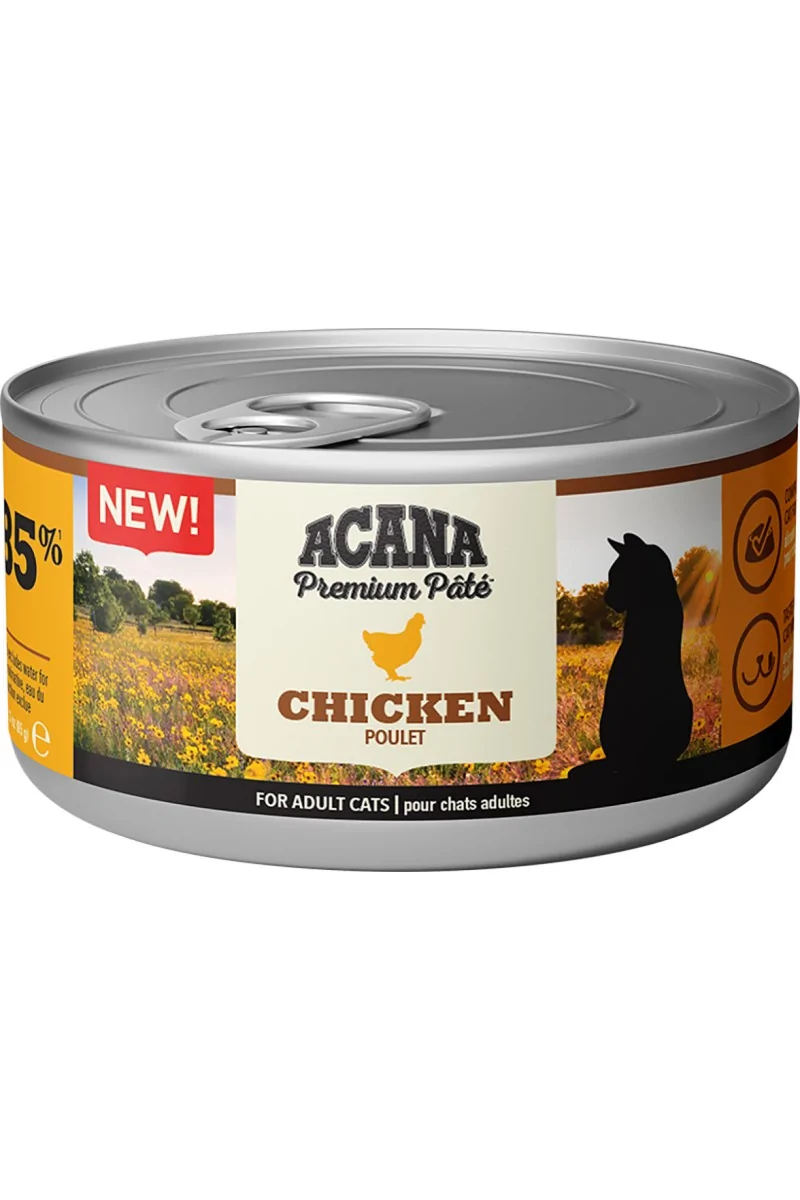 Comida Natural Gato Acana Feline Premium Pate Kitten 24X85Grs