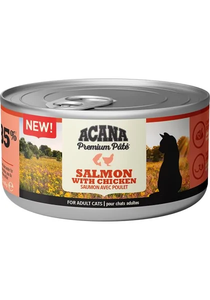 Comida Natural Gato Acana Feline Premium Pate Pollo 24X85Grs