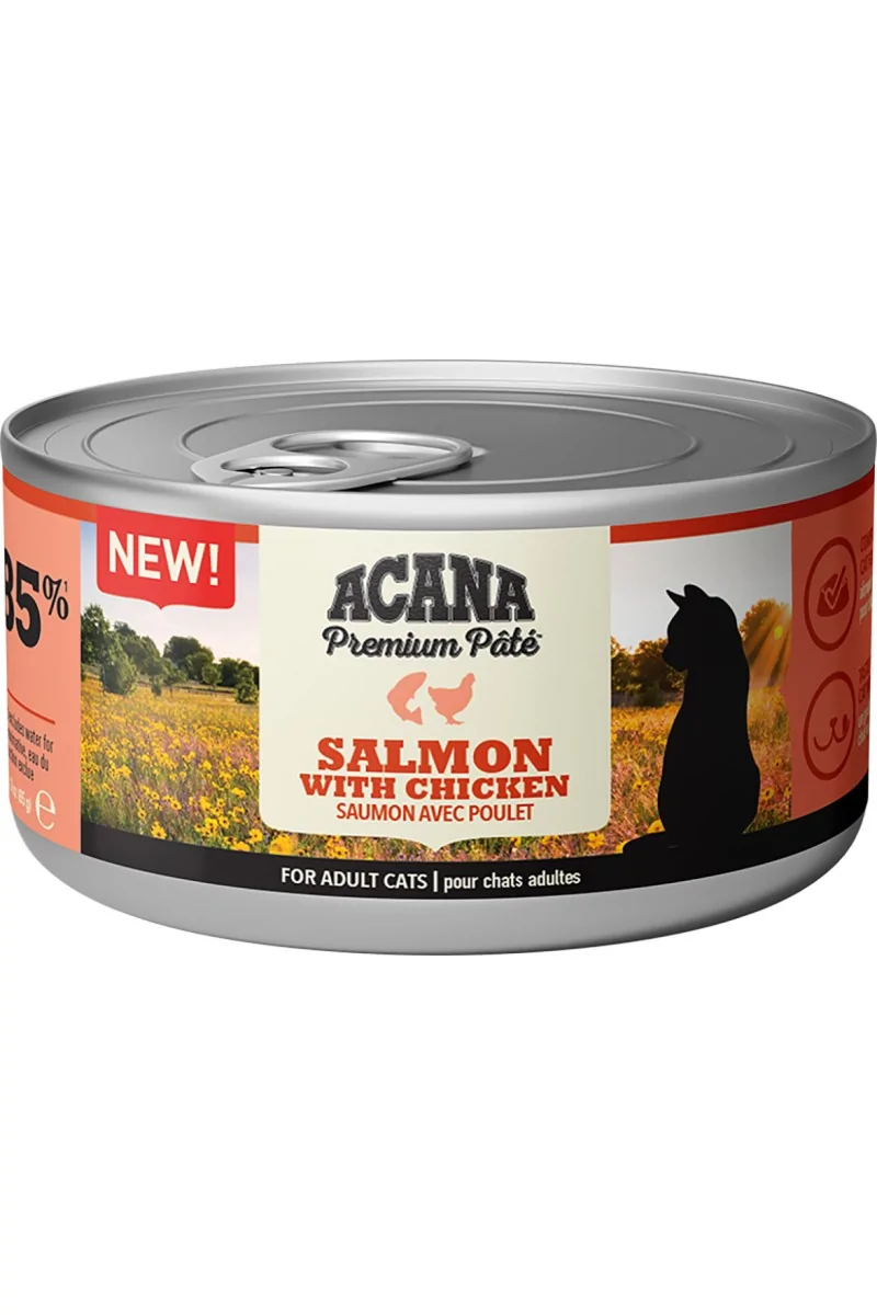 Comida Natural Gato Acana Feline Premium Pate Pollo 24X85Grs