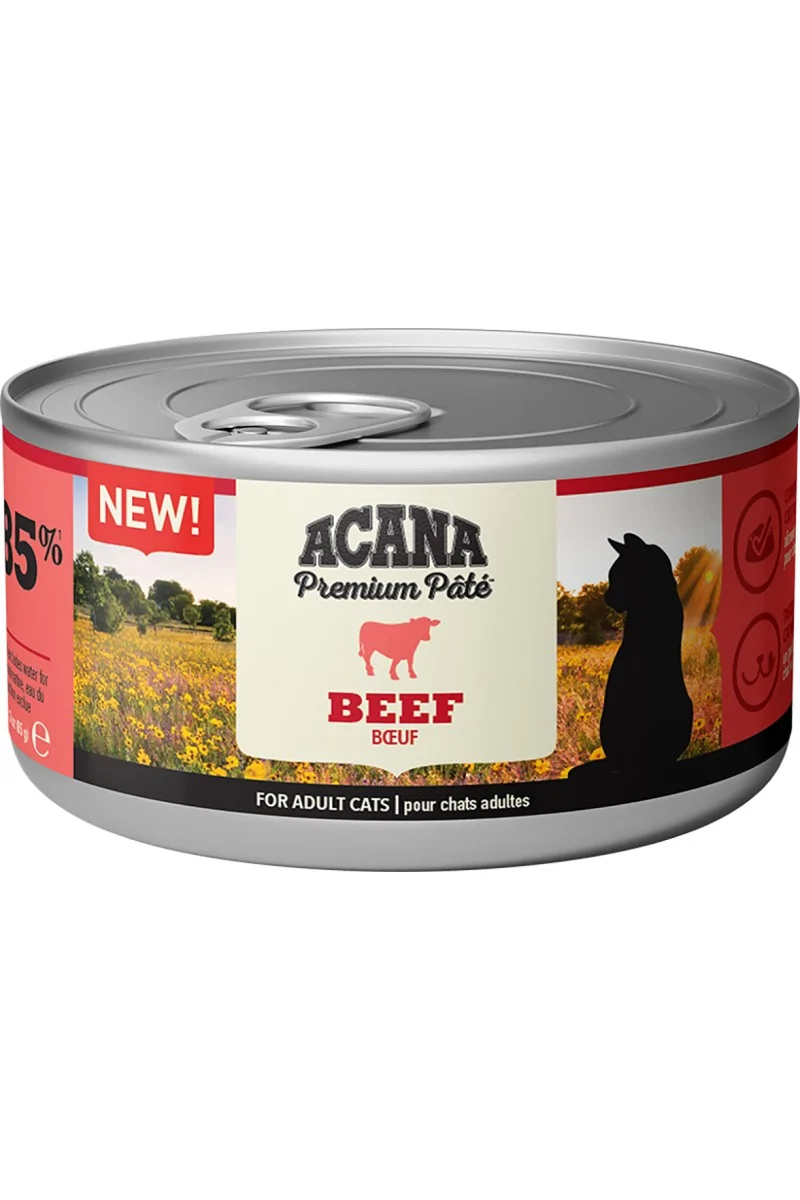 Comida Natural Gato Acana Feline Premium Pate Salmon Y Pollo 24X85Grs