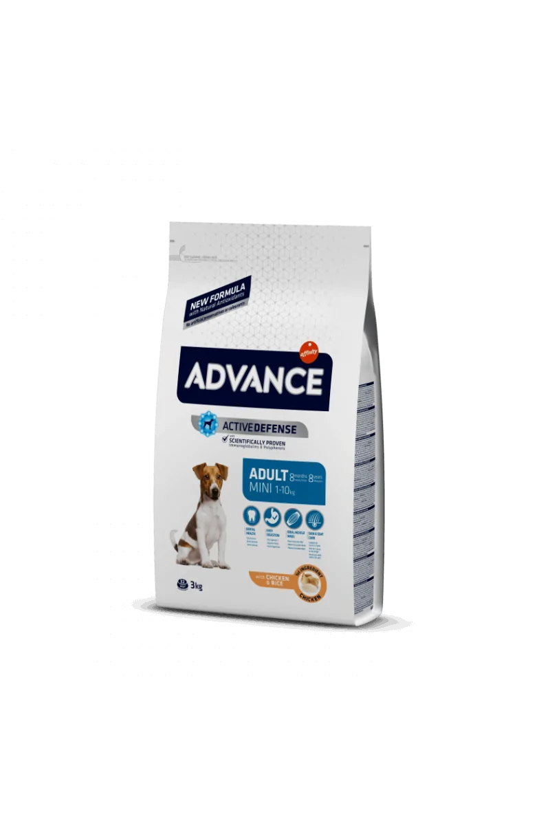 Comida Natural Perro Advance Canine Adult Mini Pollo Arroz 1,5Kg