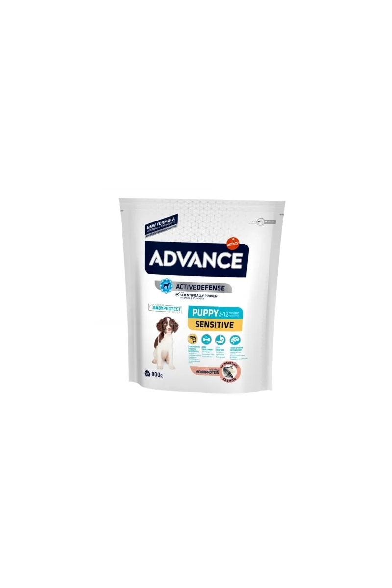 Comida Natural Perro Advance Canine Puppy Sensitive Salmon 800Gr