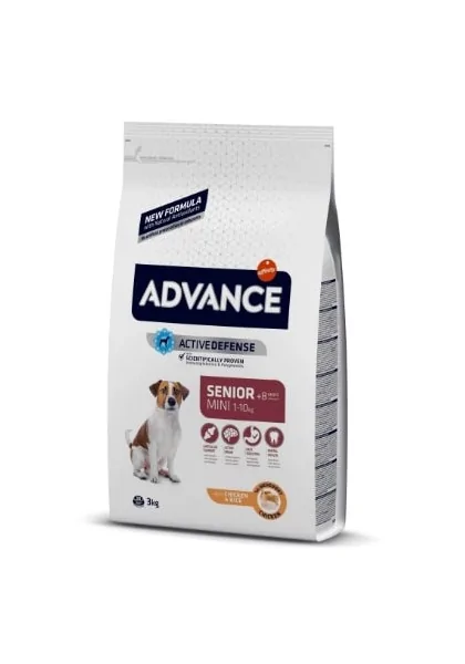 Comida Natural Perro Advance Canine Senior Mini Pollo Arroz 3Kg