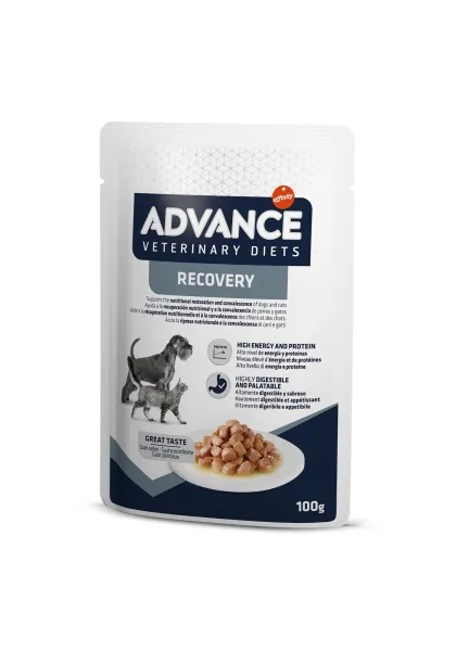 Comida Natural Perro Advance Vet Canine & Feline Recovery Pouch 11X100Gr