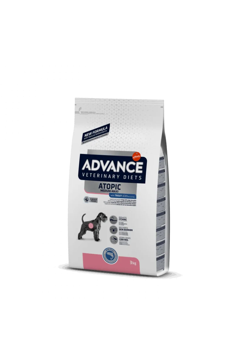 Comida Natural Perro Advance Vet Canine Adult Atopic 3Kg