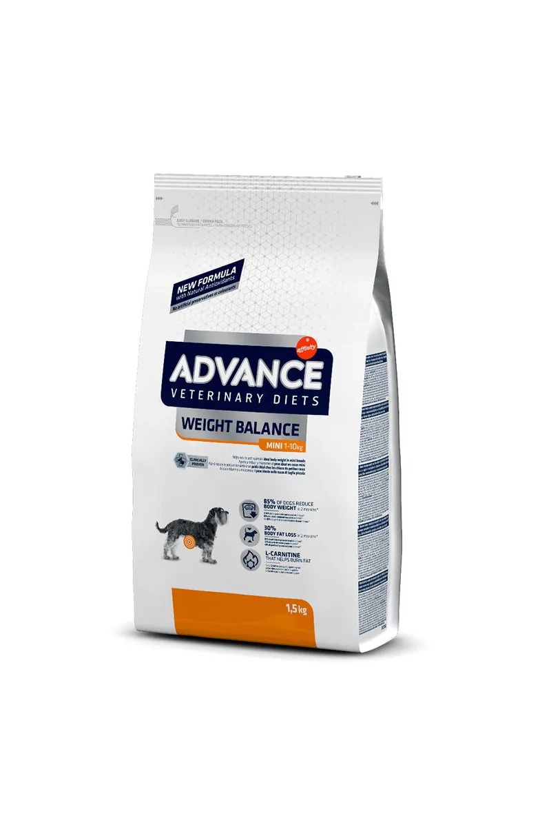 Comida Natural Perro Advance Vet Canine Adult Weight Bal. Mini 1,5Kg