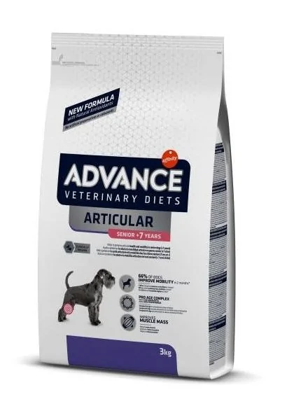 Comida Natural Perro Advance Vet Canine Senior +7 Articular 3Kg