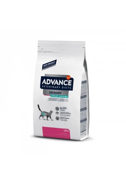 Comida Natural Gato Advance Vet Feline Steril.Urinary Low Cal 2,5Kg