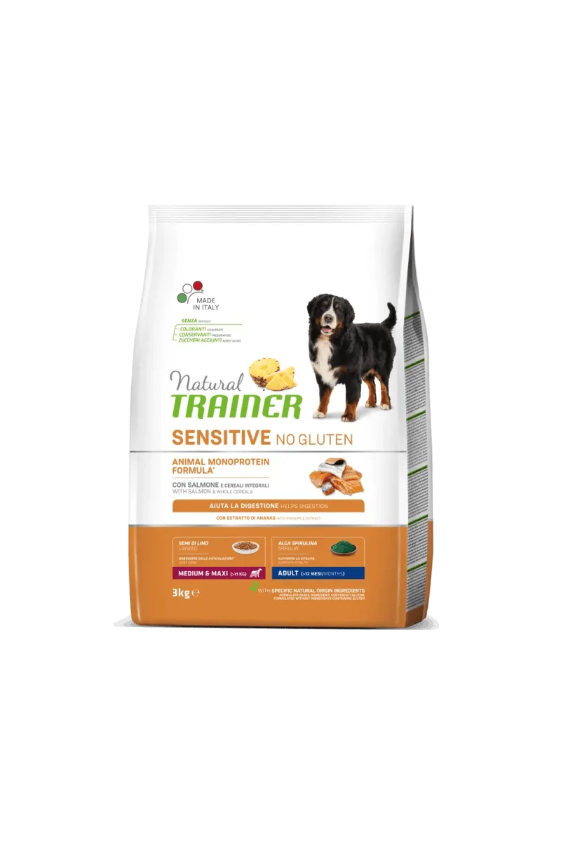 Comida Natural Perro Natural Trai. Canine S/Gluten Adult Salmon 2Kg