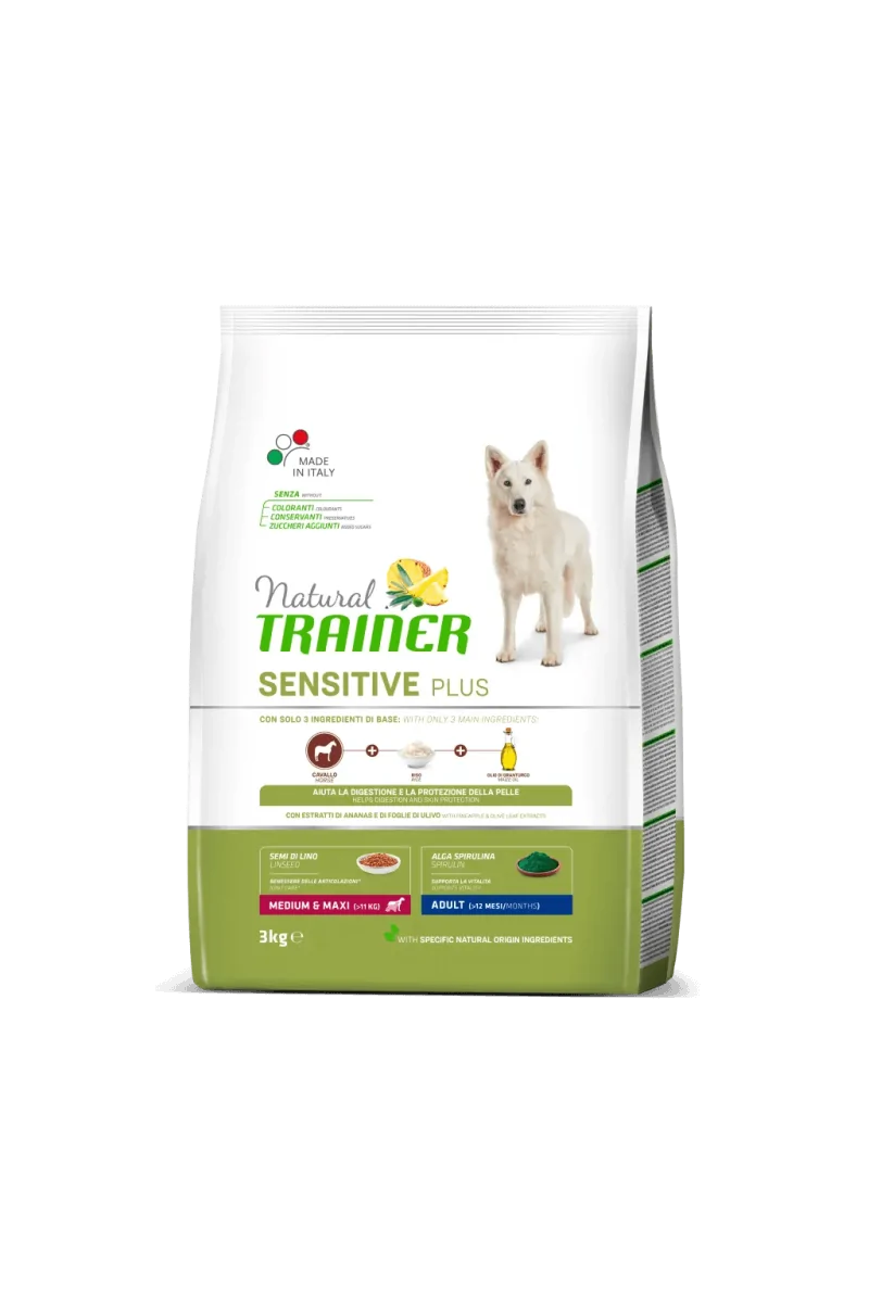 Comida Natural Perro Natural Train.Canine Plus Adult Caballo 3Kg