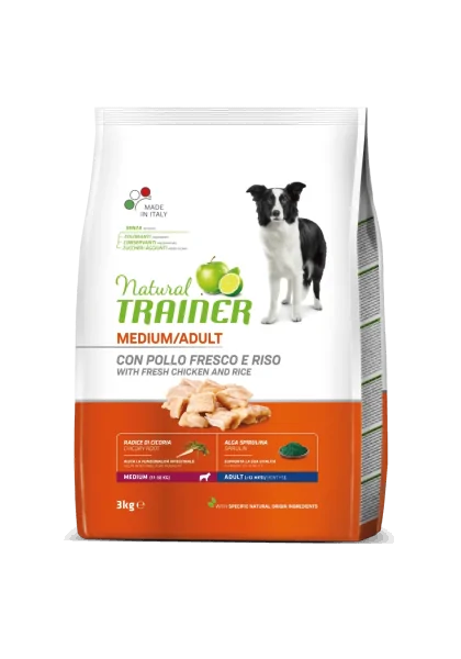 Comida Natural Perro Natural Trainer Canine Adult Medium Pollo 3Kg