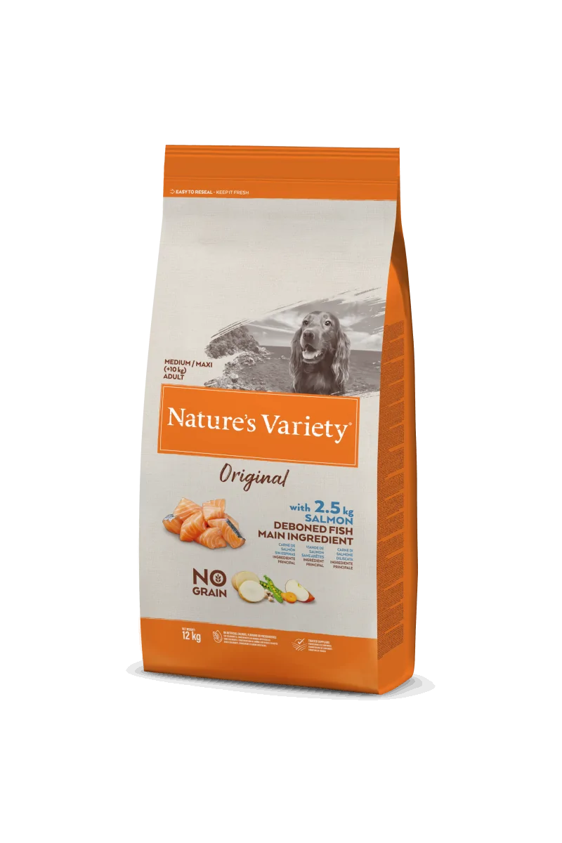 Comida Natural Perro NatureS V Origina Canine Adult Md/Mx Salmon 12Kg