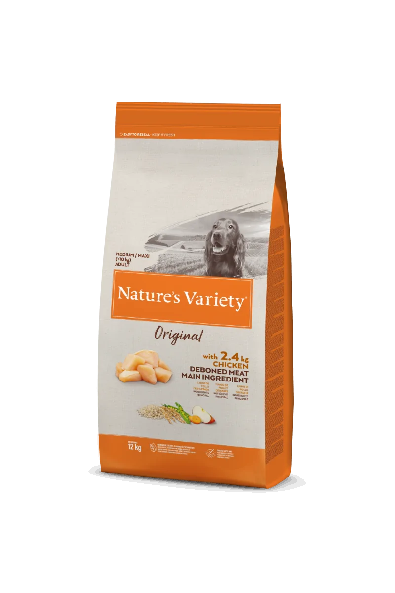 Comida Natural Perro NatureS V Original Canine Adult Md/Mx Pollo 12Kg