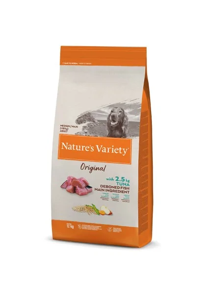 Comida Natural Perro NatureS V Original Canine Adult Med/Mx Atun 12Kg