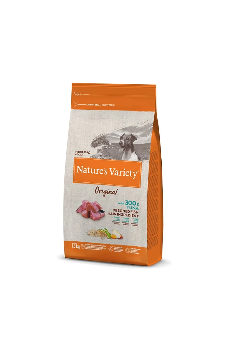 Comida Natural Perro NatureS V Original Canine Adult Mini Atun 1,5Kg