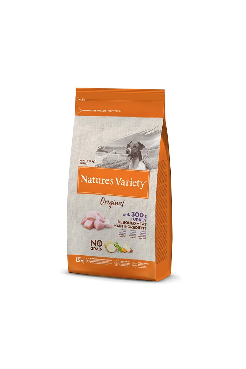 Comida Natural Perro NatureS V Original Canine Adult Mini Pavo 1,5Kg