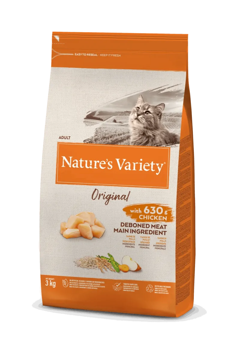 Comida Natural Gato NatureS V Original Feline Adult Pollo 3Kg