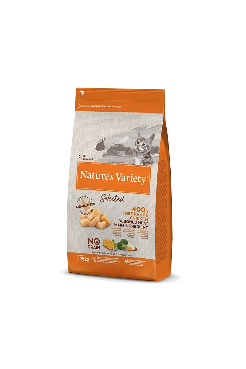 Comida Natural Gato NatureS V Selected Feline Kitten Pollo 1,25Kg