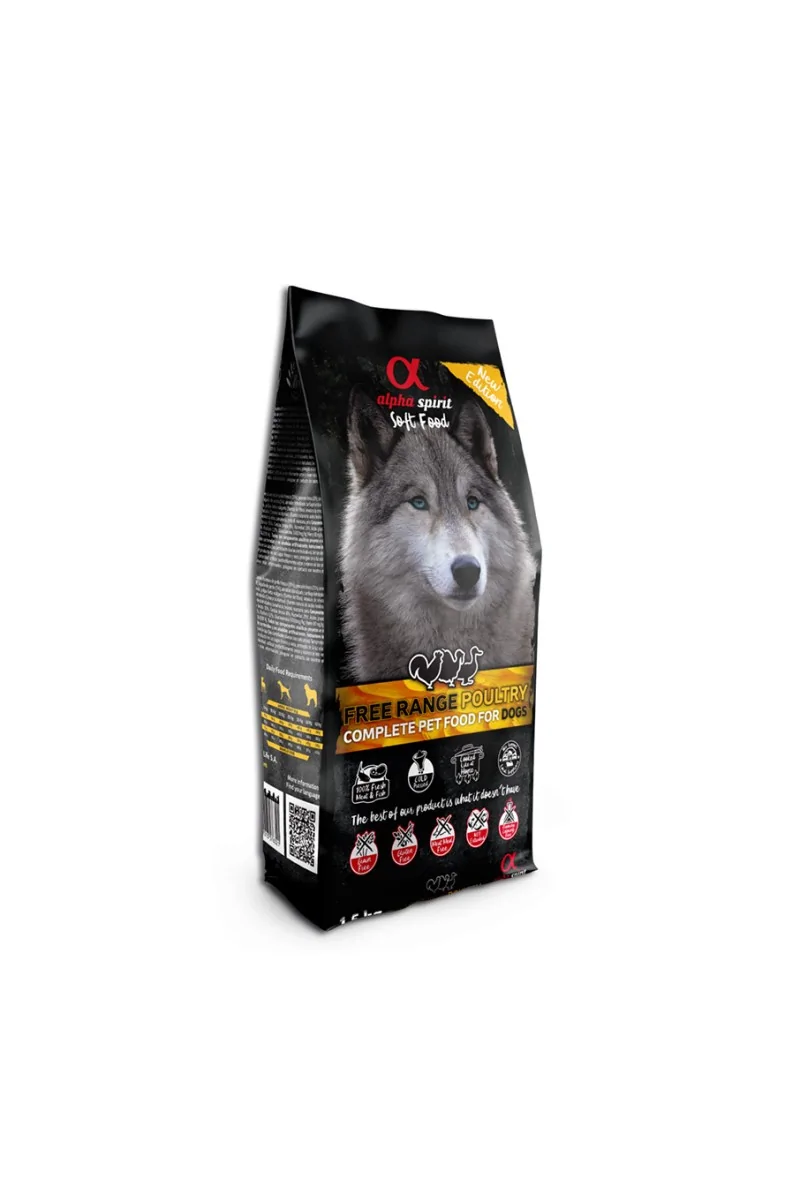 Comida Perro Adulto Pienso Alpha Spirit Canine Adult Aves Corral Semihumedo 1,5Kg