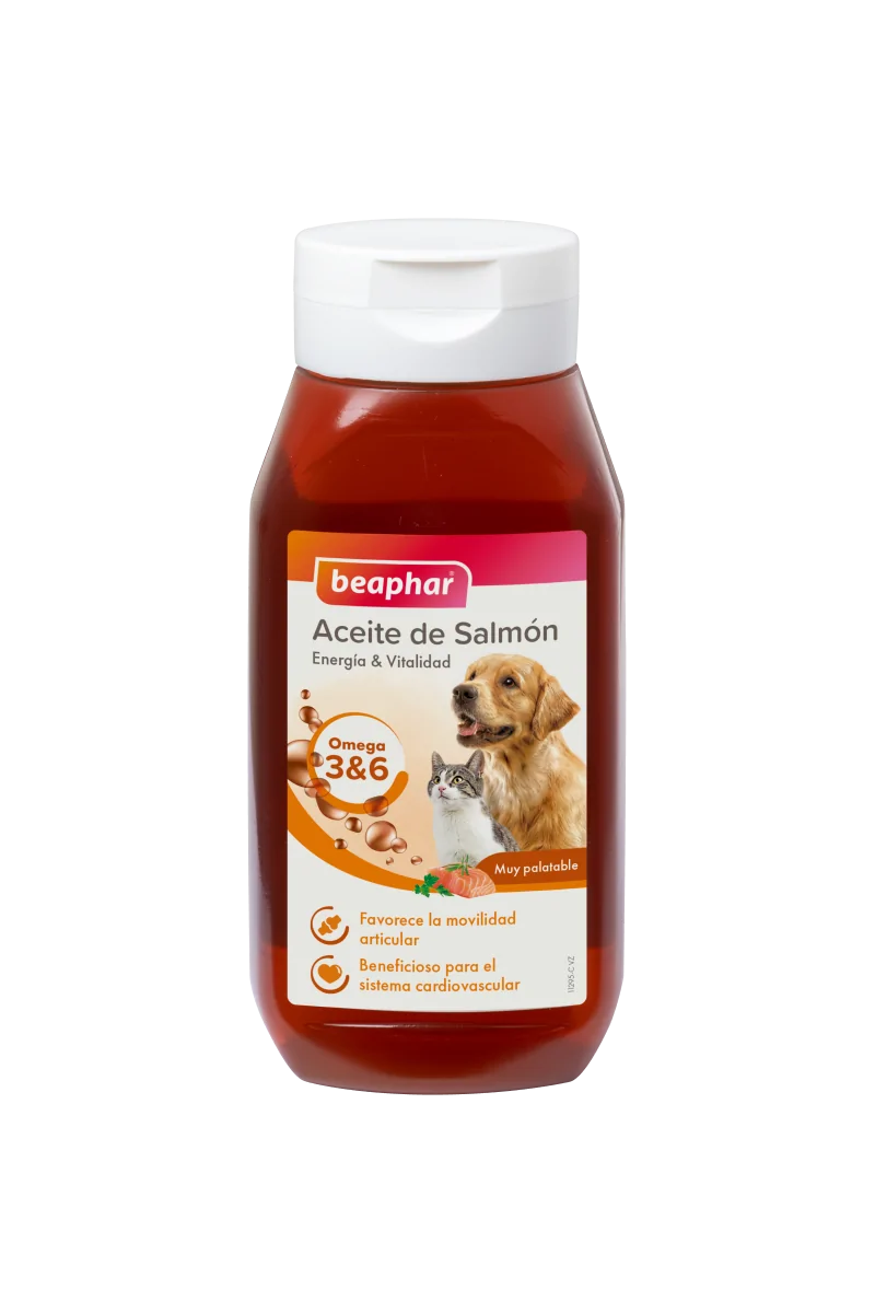 Suplemento Perro Beaphar Aceite De Salmon Perro Y Gato 425Ml