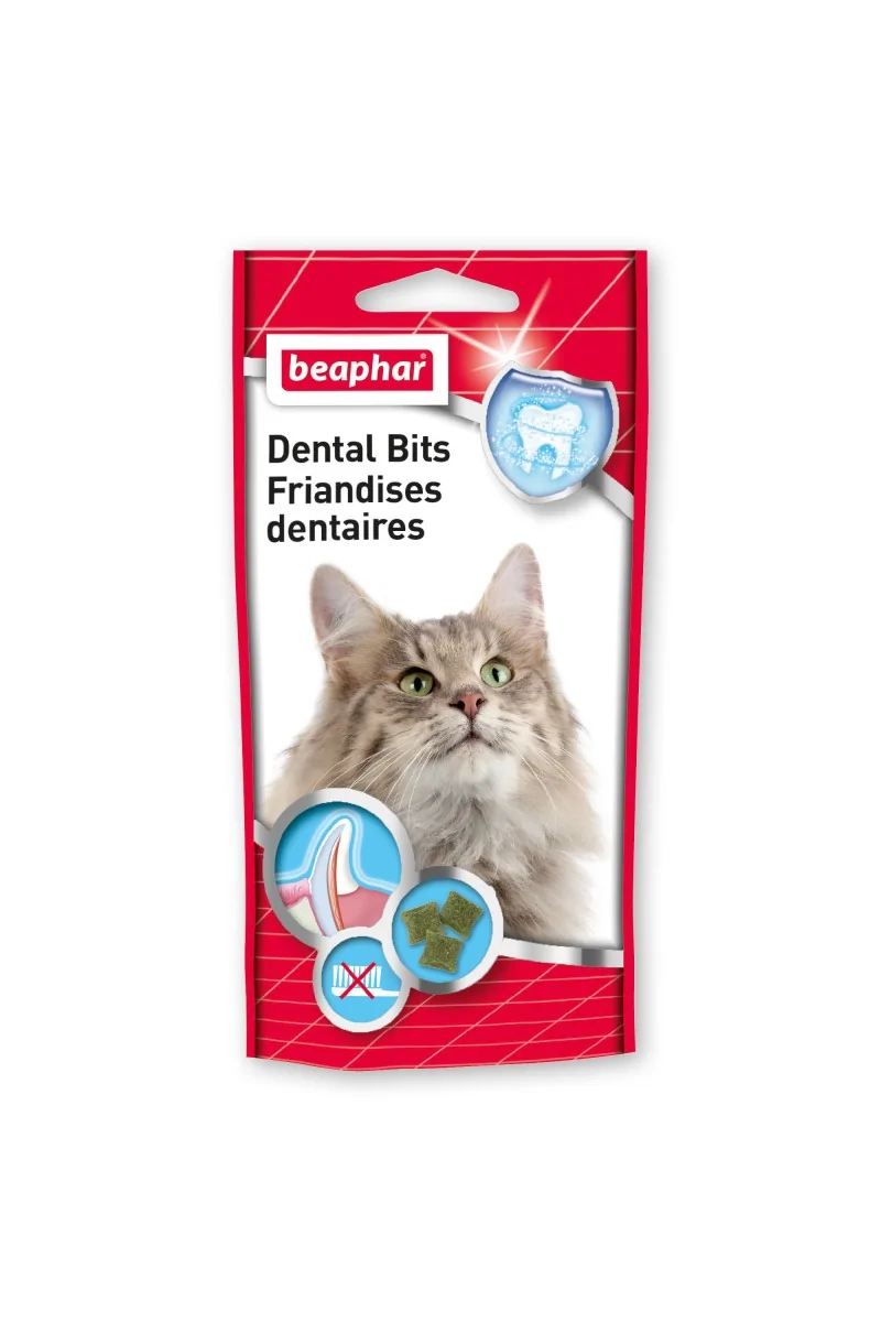 Suplemento Gato Beaphar Bocaditos Dental Bits Gato 18X35Gr