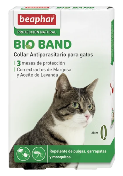 Collar Gato Beaphar Collar Bio Band Repelente Gato 35Cm