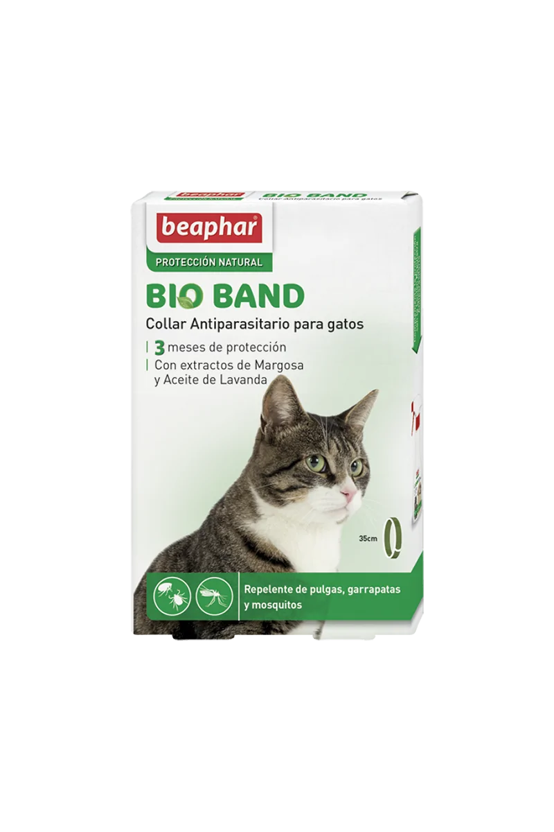 Collar Gato Beaphar Collar Bio Band Repelente Gato 35Cm