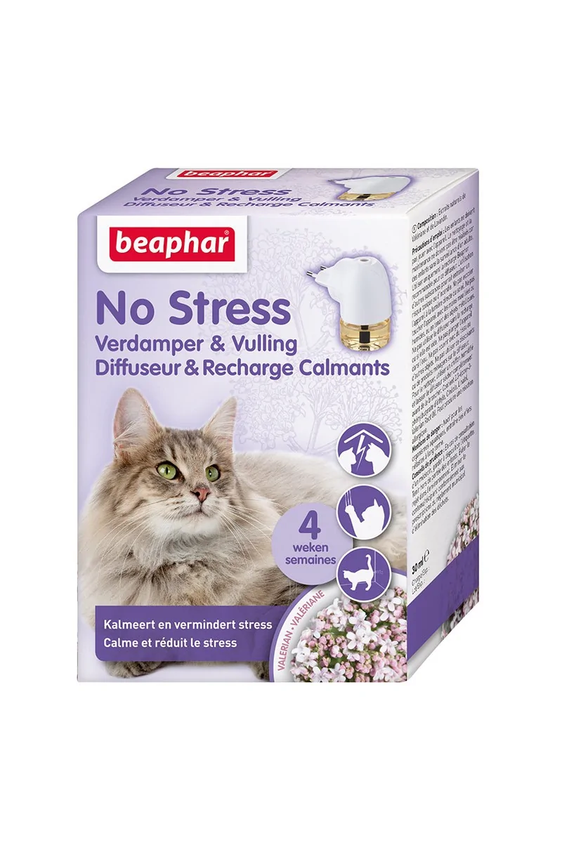 Ambientador Antiestres Beaphar No Stress Gato Pack Difusor Y Recambio 30Ml