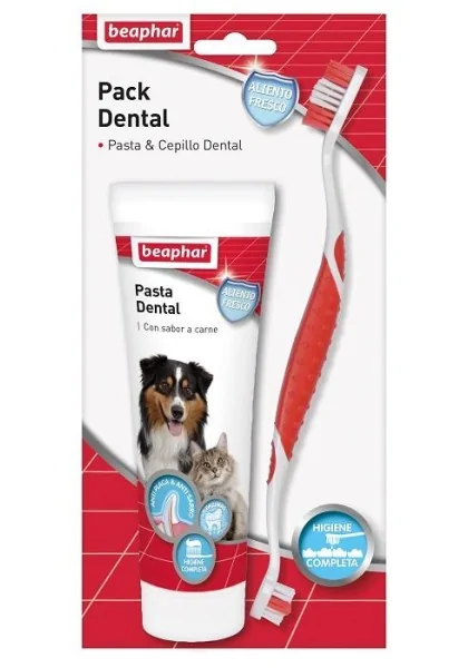 Higiene Dental Perro Beaphar Pack Dental Pasta Dental+Cepillo