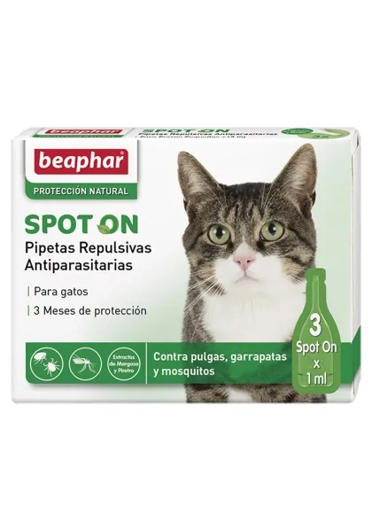Higiene Perro y Gato Beaphar Pipetas Repelentes Gato 3X1Ml