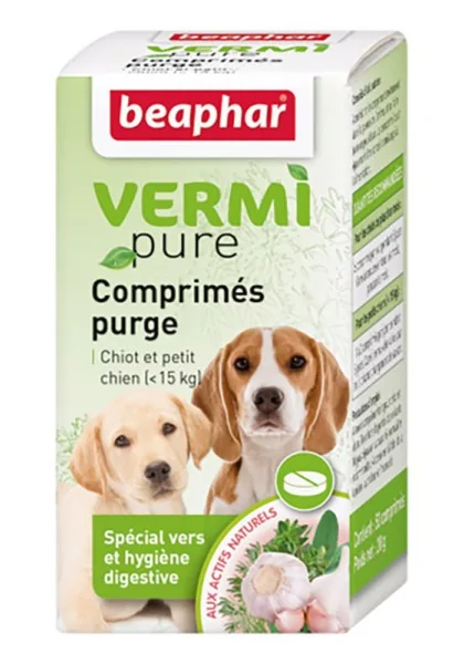 Higiene Beaphar Vermipure Antiparasitario Interno Natural Perro Peq 50Cpd