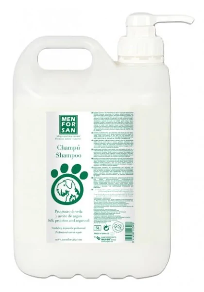 Champu Menforsan Champu Proteinas De Seda Y Aceite Argan 5L