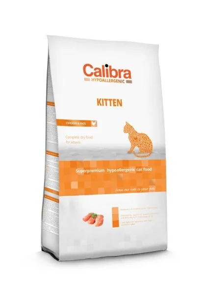 Comida Premium Gato Calibra Cat Hypoallergenic Kitten Pollo 400Gr