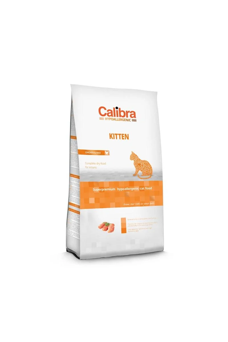 Comida Premium Gato Calibra Cat Hypoallergenic Kitten Pollo 400Gr