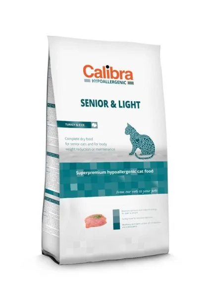 Comida Premium Gato Calibra Cat Hypoallergenic Senior Light Turkey Pavo 2Kg