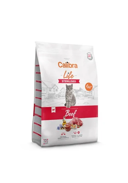 Comida Premium Gato Calibra Cat Life Sterilised Ternera 1,5Kg