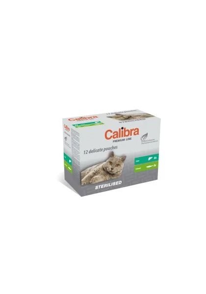 Comida Premium Gato Calibra Cat Sterilised Pouch Multipack Caja 12X100Gr