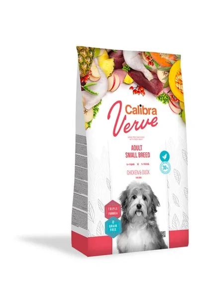 Premium Natural Perro Calibra Dog Gf Verve Adult Small Breed Pato Pollo 1,2Kg